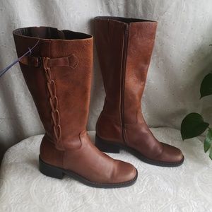 CIVIC 10, ITALIAN LEATHER. RUSTIC BOOTS, SIZE 7.5!
